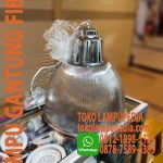 lampu gantung akrilik 16in