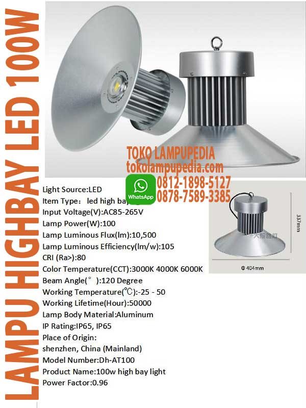 lampu highbay industri 100w