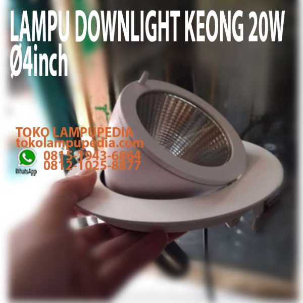 lampu downlight keong 20w