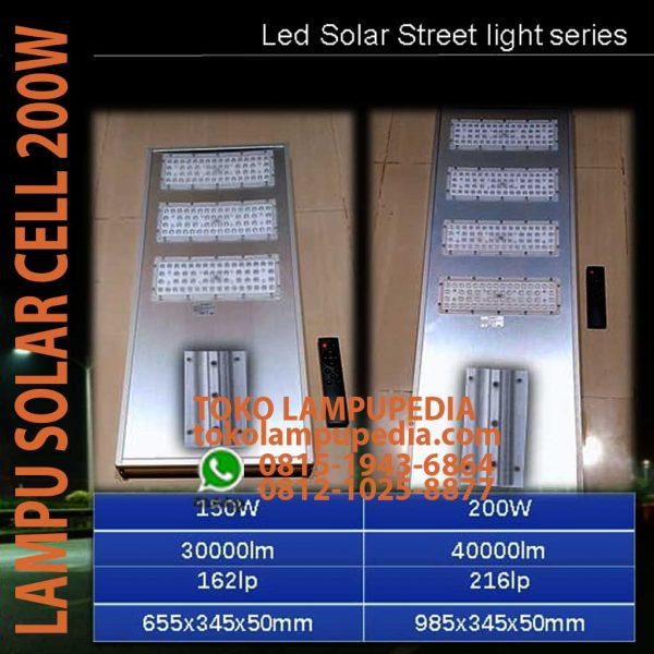 lampu jalan solar cell 150w