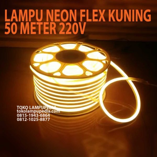 lampu neon flex kuning