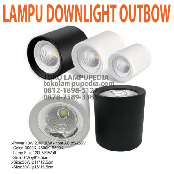 lampu downlight outbow