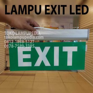 lampu exit led akrilik