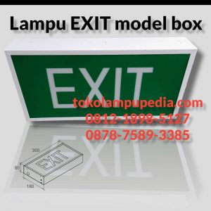 lampu exit model box