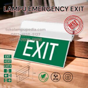 lampu exit emergency ni-cd