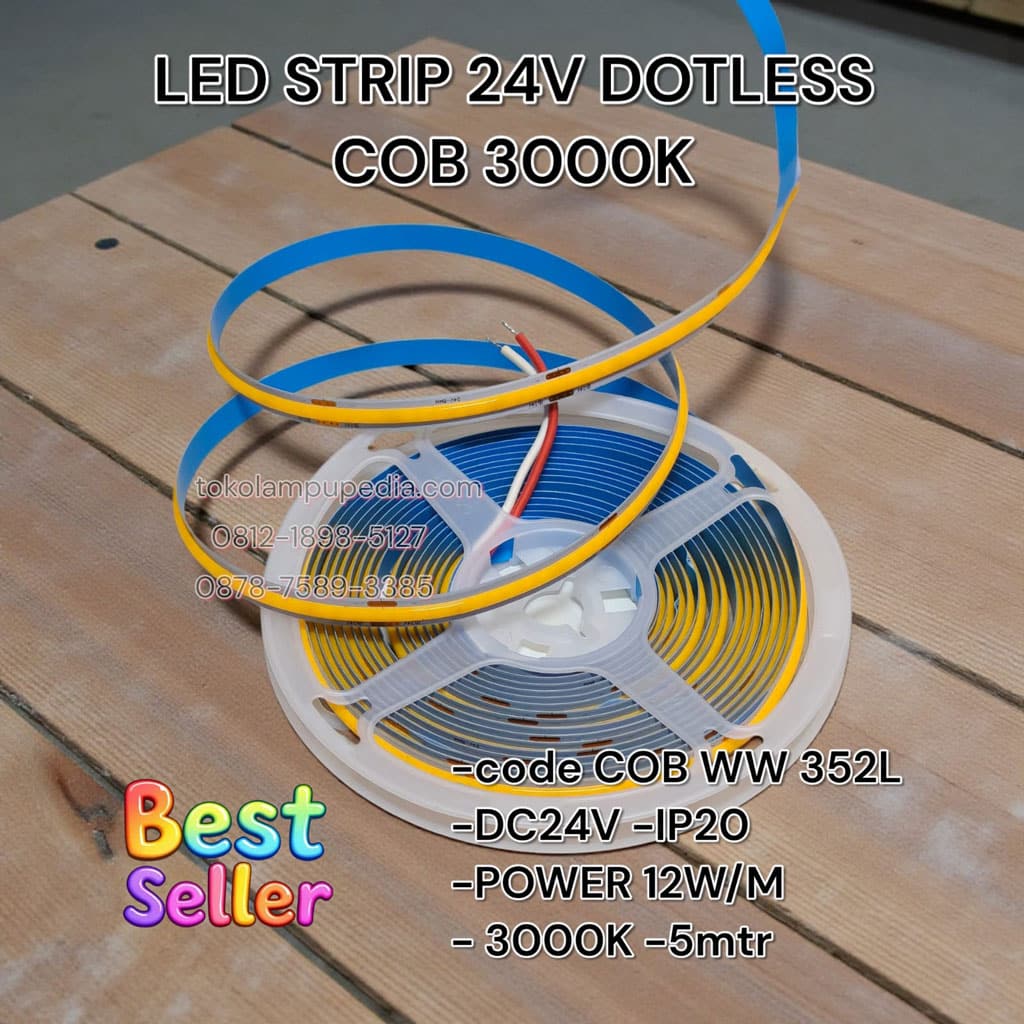 lampu strip dotless 24v