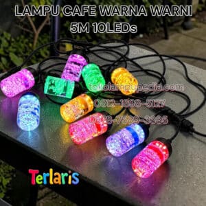 lampu cafe warna-warni