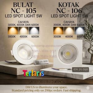 lampu downlight led 5w