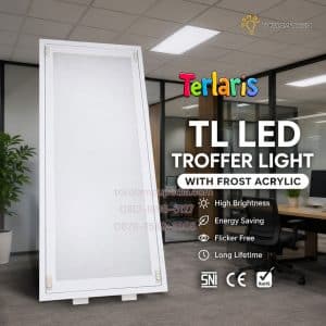 lampu tki troffer akrilik 2x18w