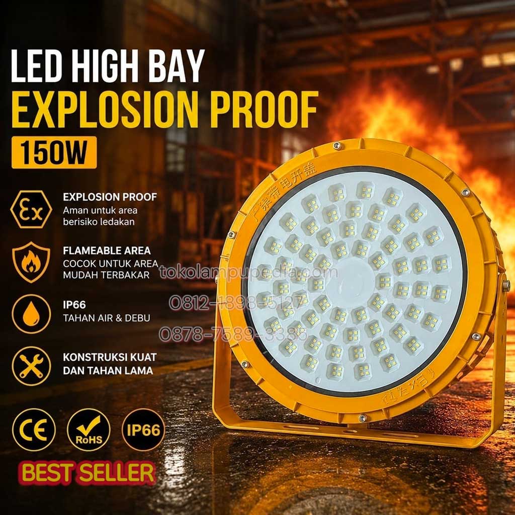 lampu highbay explosion proof led 150w