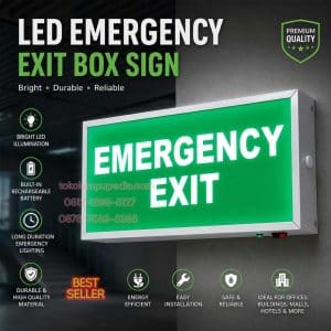 lampu emergency exit box led