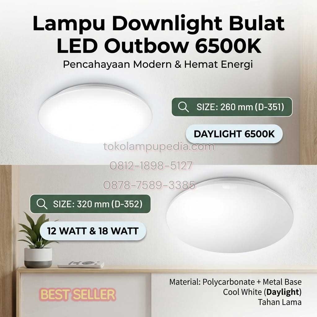 lampu baret 12w 18w led outbow