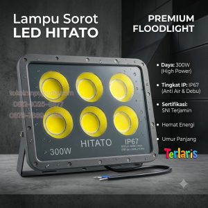 lampu sorot hitato 300w led ip67